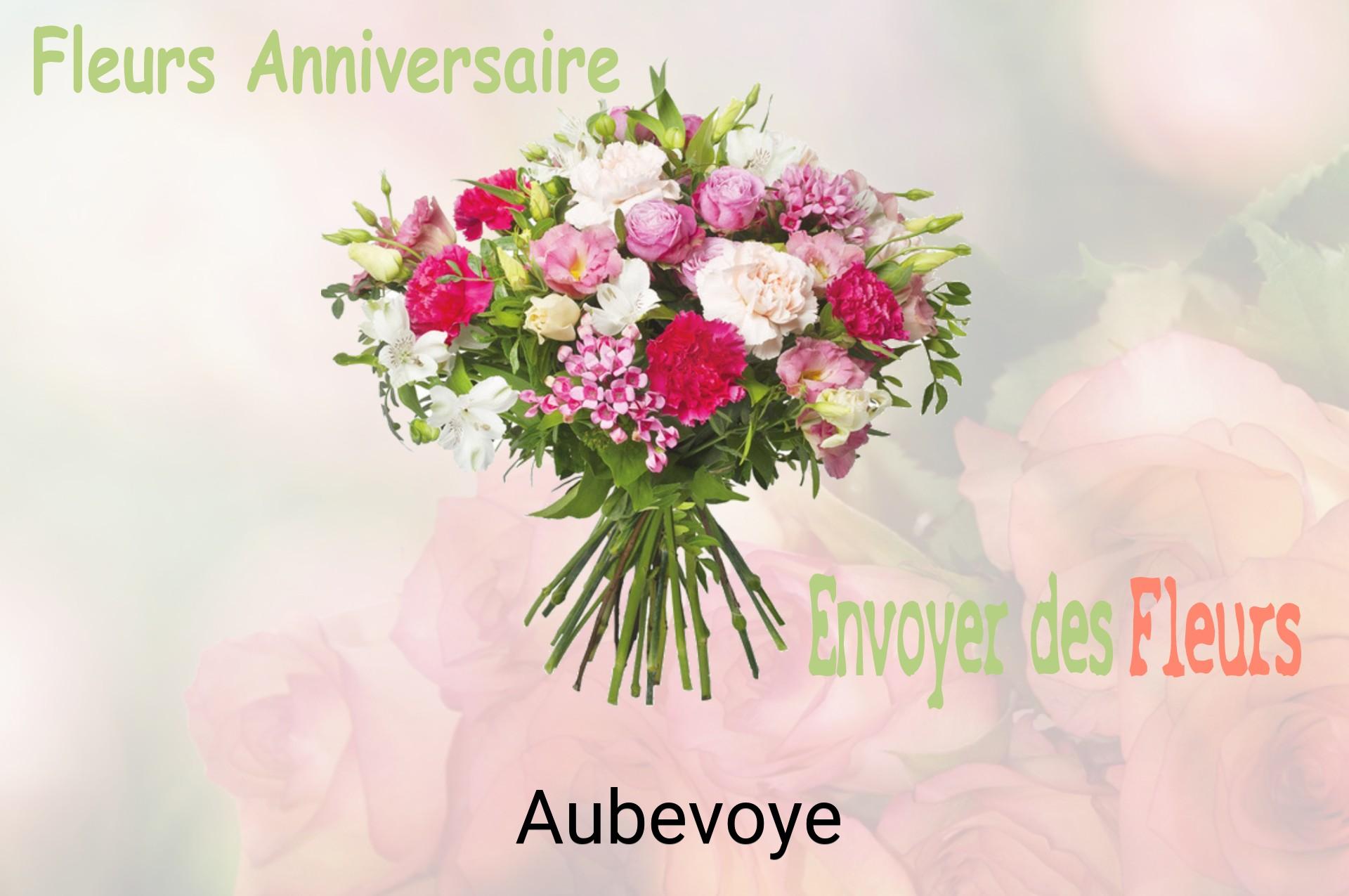 Bouquet de fleurs d’anniversaire livré à Aubevoye